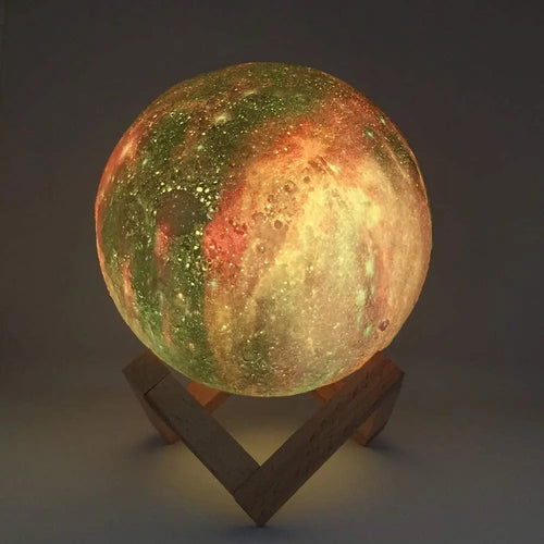Soléveil Petite Lune — Veilleuse lune 3D, 16 couleurs, tactile et télécommande
